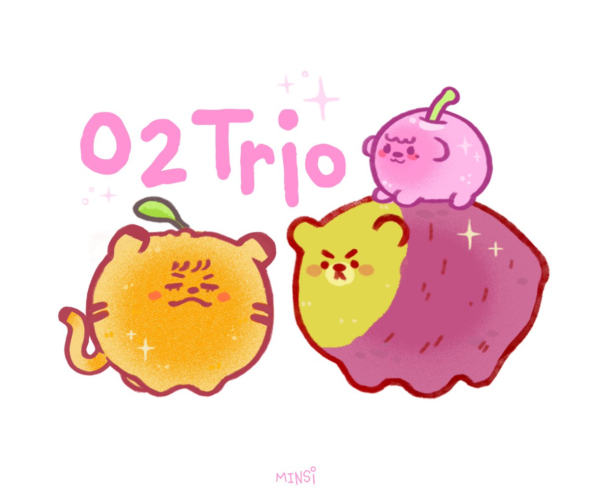 Magumingu_ms's tweet photo. FRUITY 02 TRIO 🍊🍠🍒

Back to drawing cute cute things... In need of some healing...
#Oner #Gumayusi #Keria https://t.co/V6HDPaulvl