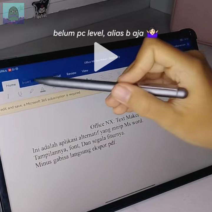 tanyakanrl's tweet photo. 💚 Sender tadi nya mau beli tab biar lbh simple di bawa kesana kemari eh ternyata Ms Office nya kagak sama kyk di laptop 😭 untung kagak jd beli tab https://t.co/tD7yzfkVuh