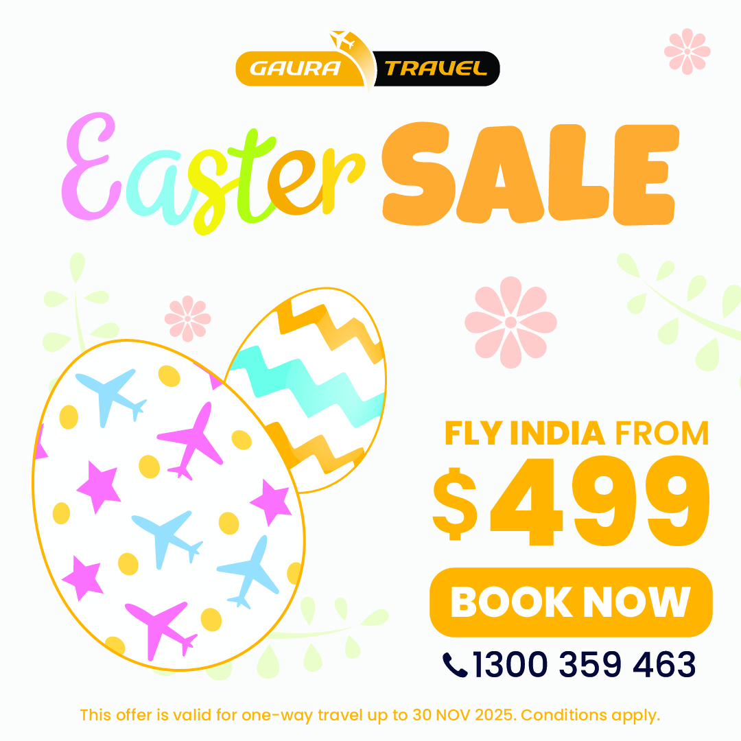 Easter is still here, &amp; so are cheap flights to India 🛬 Hop into happiness with our Easter Sale. Unbeatable flight prices inside. - mailchi.mp/desiaustralia.…