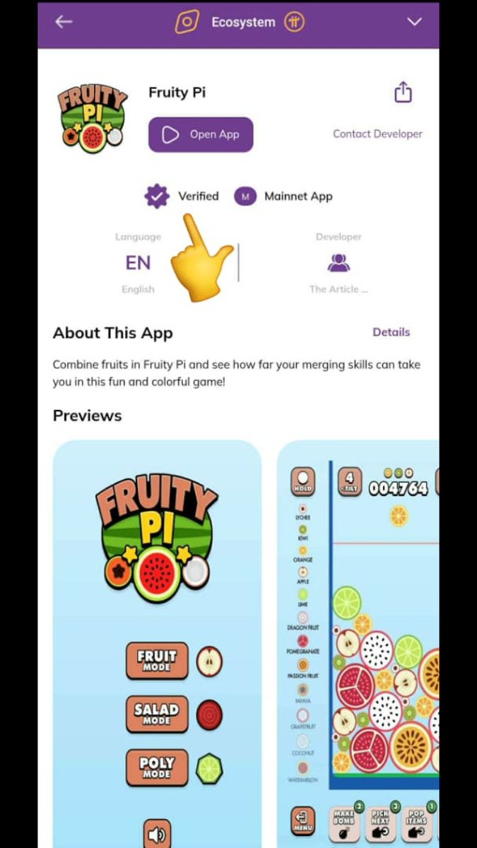 okere_eberechi's tweet image. 🚨BREAKING:

FruityPi is verified first by Pi Core Team. 
#PiEcosystem #PiNetwork $Pi