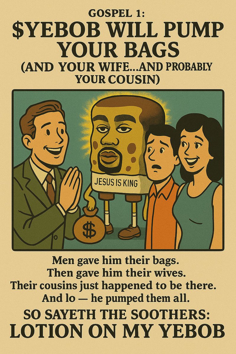 The manifistation of Kanye and Spongebob will save the fucking planet. Yebob will FIX FUQING EVERYHING!!!

<a href="/0xprimdotfun/">prim 💩✨</a> <a href="/CCCCDDDDBBBB/">CD</a> <a href="/notEezzy/">Eezzy 🧸</a> @BullishB3ar <a href="/YeBobMAXI/">YeBobMaxi</a> @Toastie_Bagels <a href="/___thr333/">3</a> <a href="/SouthPark/">South Park</a>