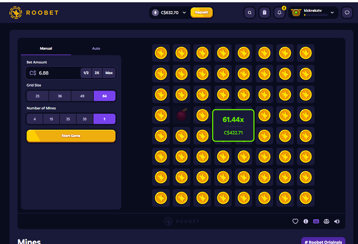 ABSOLUTE MINES DEMONNNNNNNNNNNNNNNNNNNNNNN <a href="/Roobet/">Roobet</a> 

25$X2 TIP FOR PEOPLE WHO ARE UNDER THE AFFILIATE roobet.com/?ref=kickrekztv

JUST POST A COMMENT AND RETWEET THIS POST AND I WILL PICK 2 RANDOM WINNERS IN THE NEXT 24HRS