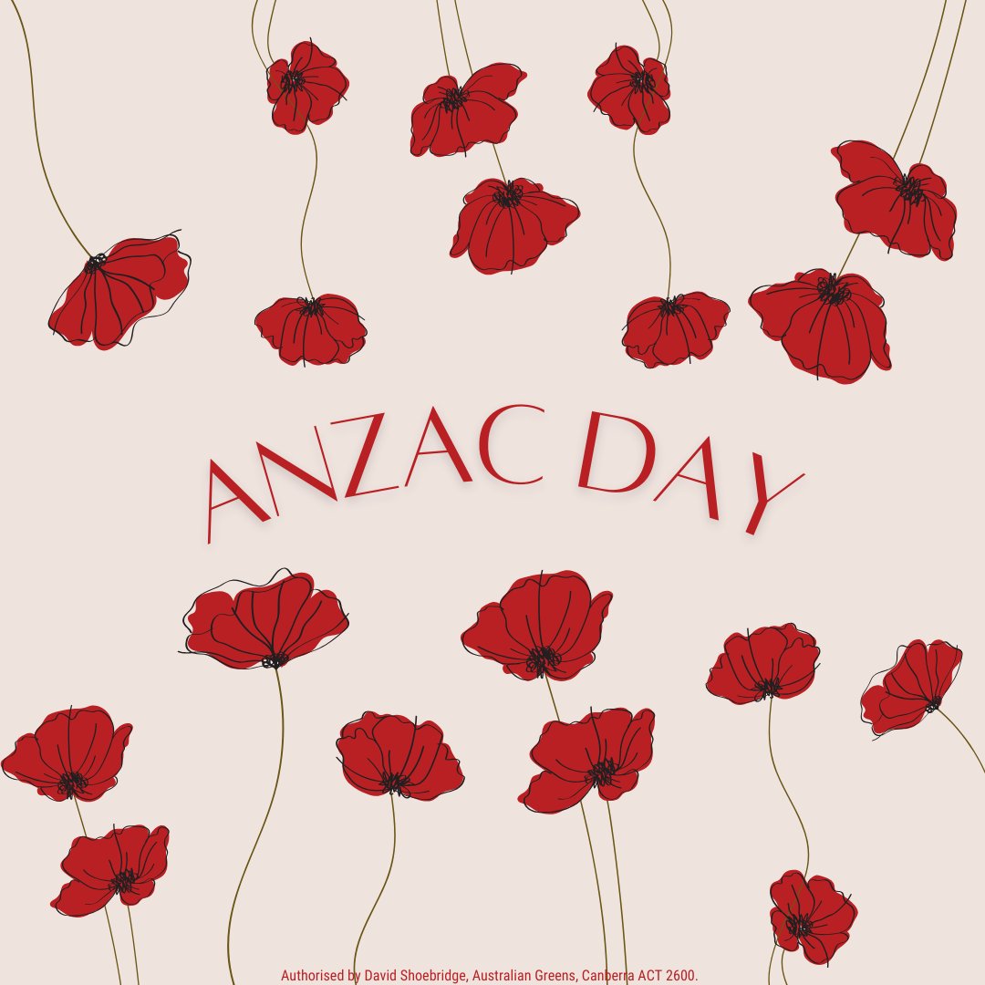 ANZAC Day is about remembering the profound, lasting horrors of war &amp; doing all we can to ensure peace

All those who have been &amp; continue to be subjected to the cruelty of war weigh on us this day

We must remember because only by remembering can we understand the need for peace