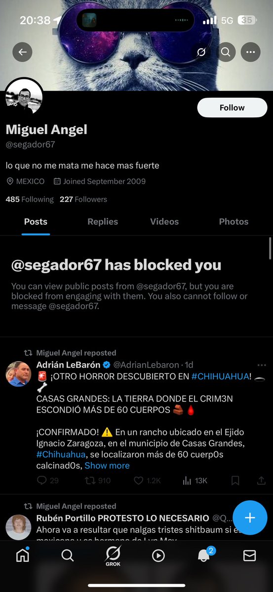 JAJAJAJAJAJ este pendejo se ardió tanto que fue a ponerme unas repuestas en tuits viejitos y me bloqueó jajajajajaja aparte de pendejo puñetas