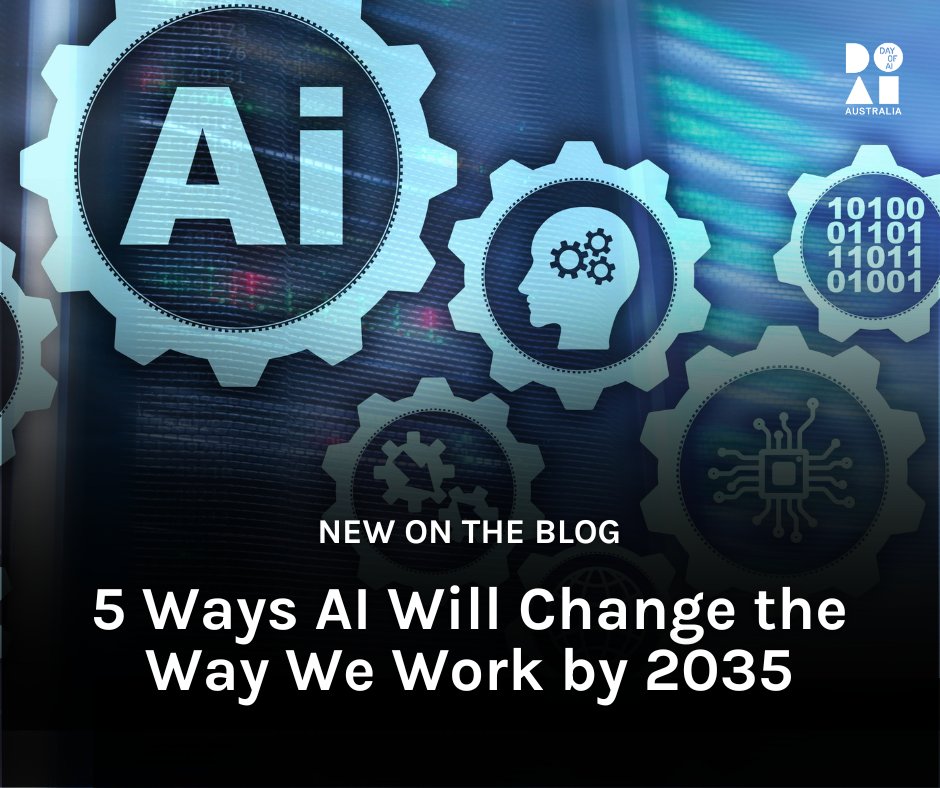 From reshaping entire industries to creating jobs that don’t exist yet, AI is set to transform our careers by 2035.

In our latest blog, we explore 5 key ways AI will impact the future of work—and why AI literacy is essential for today’s students.

dayofaiaustralia.com/5-ways-ai-will…