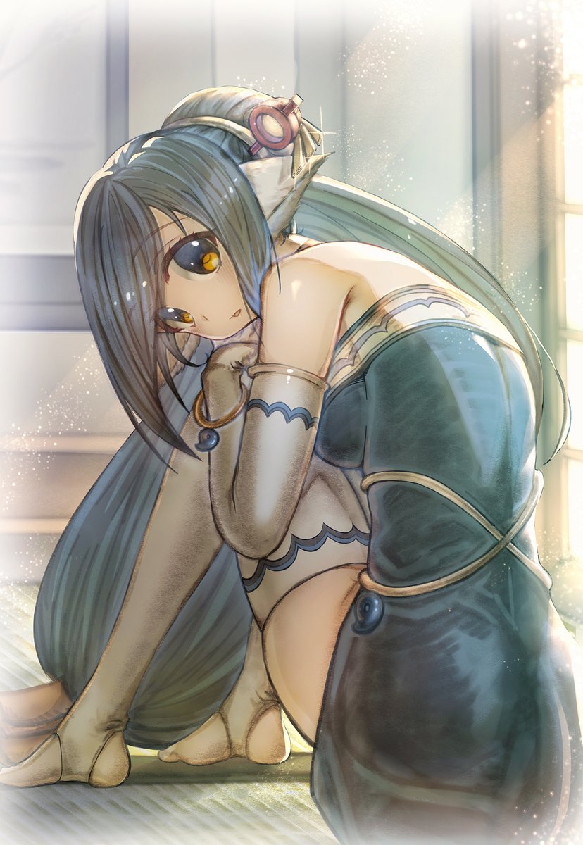 ljayxh's tweet photo. クオン成分が足りなくなりました( TДT)
久しぶりのグラブル風？絵
クラブルとコラボしてほしいかな～（泣）
＃うたわれるもの https://t.co/XgY9184gbV