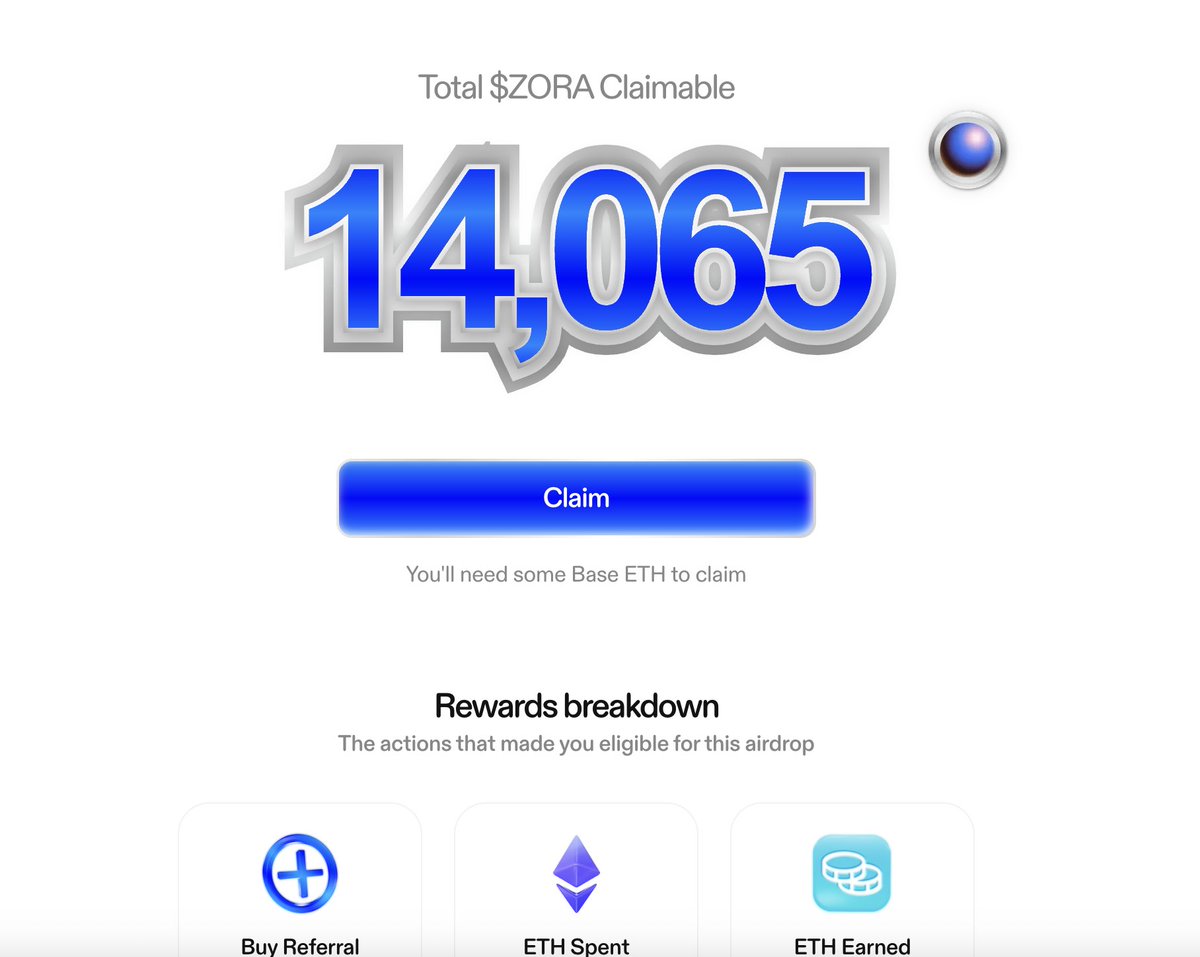 竟然有14000 多个 $zora 空投，🫢 我究竟做对了什么？ 🧵