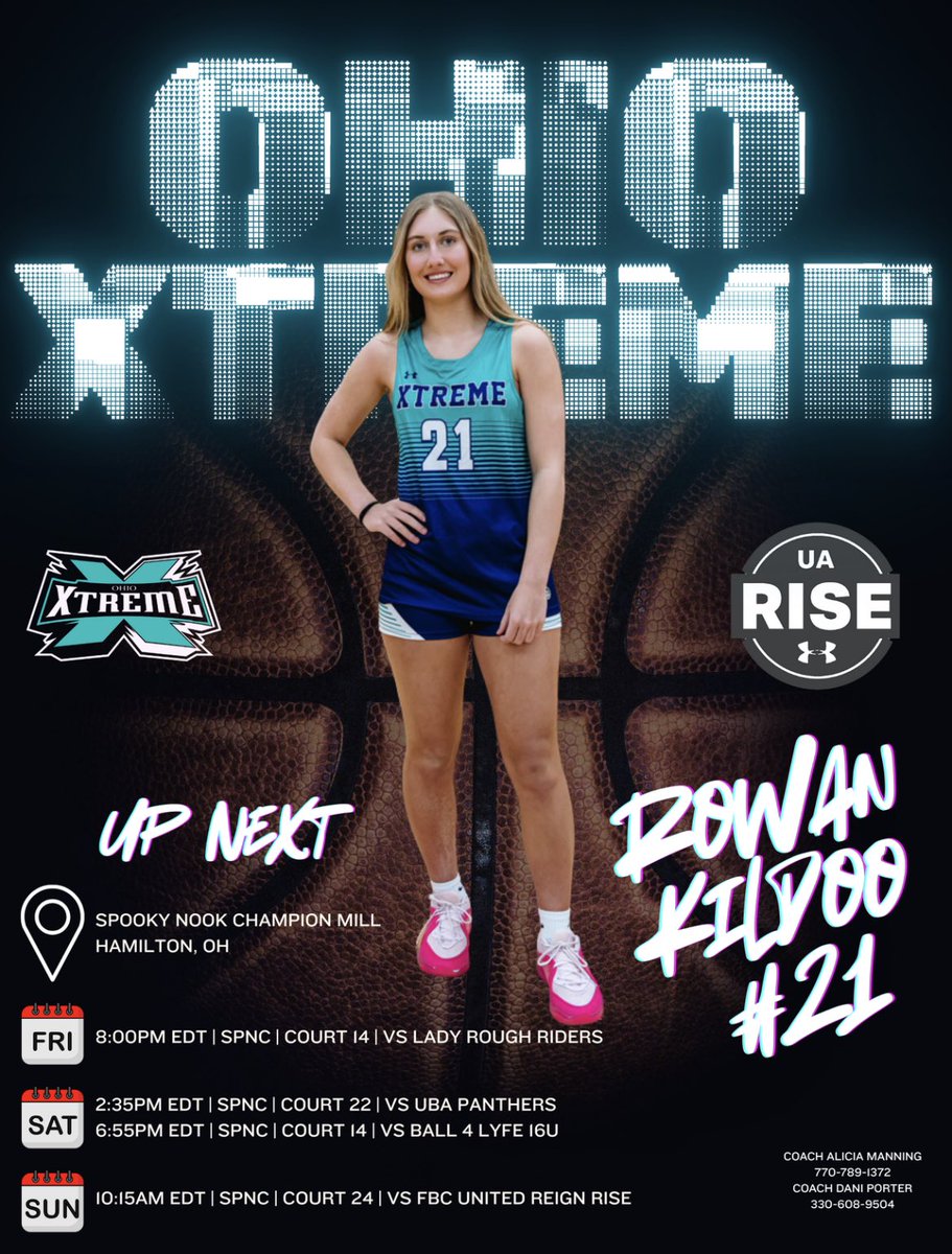 So excited to compete with my team in our first session of UA Rise Games! Here is our schedule! Come check us out! <a href="/OhioXtreme/">Ohio Xtreme</a>