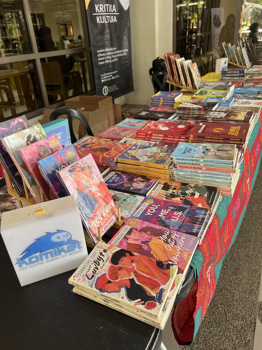 KomiketPH's tweet photo. ATENEO, WE ARE IN YOU! Komiket is in ADMU today for Ateneo de Manila University Literary and Cultural Studies Program's Literary Fair! 

Katch amazing 🇵🇭 Komiks at the Rizal Library foyer, from 9am to 5pm today!

#supportlocalcreators
#komiket
#komiket2025
#admu #ateneo https://t.co/VZHzRL5DIh