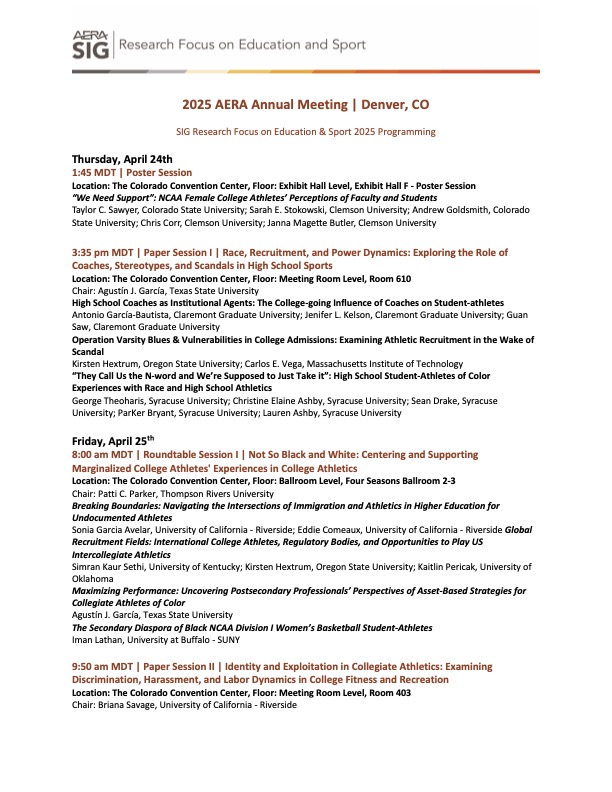 AERAEducation&Sport tweet media