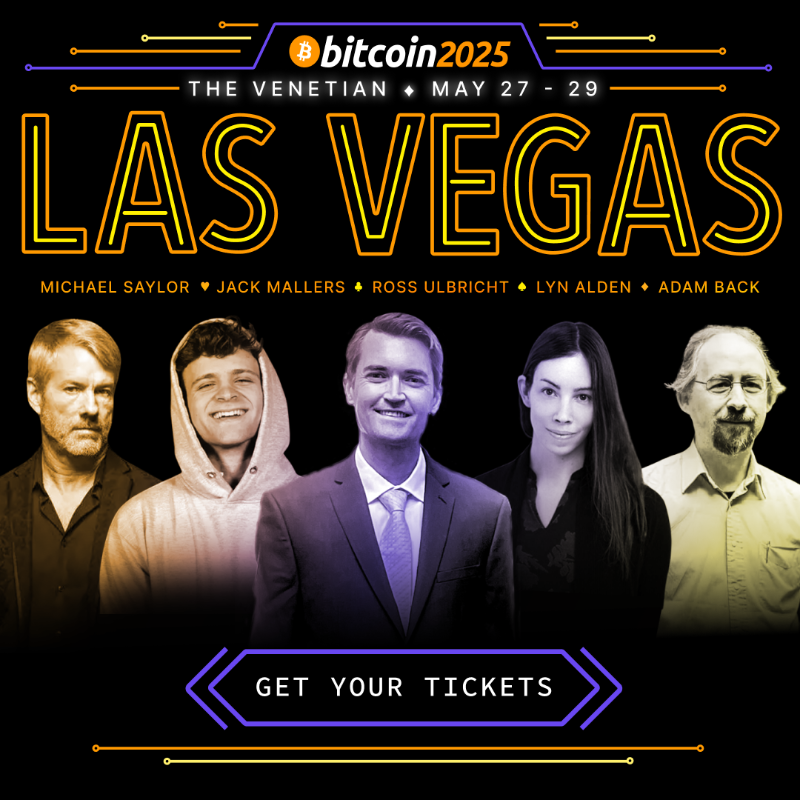 TheBitcoinConf's tweet photo. THE BIGGEST BITCOIN CONFERENCE IS COMING TO LAS VEGAS 🚀
Join top industry leaders &amp; innovators May 27-29 | Secure your spot before tickets sell out!
