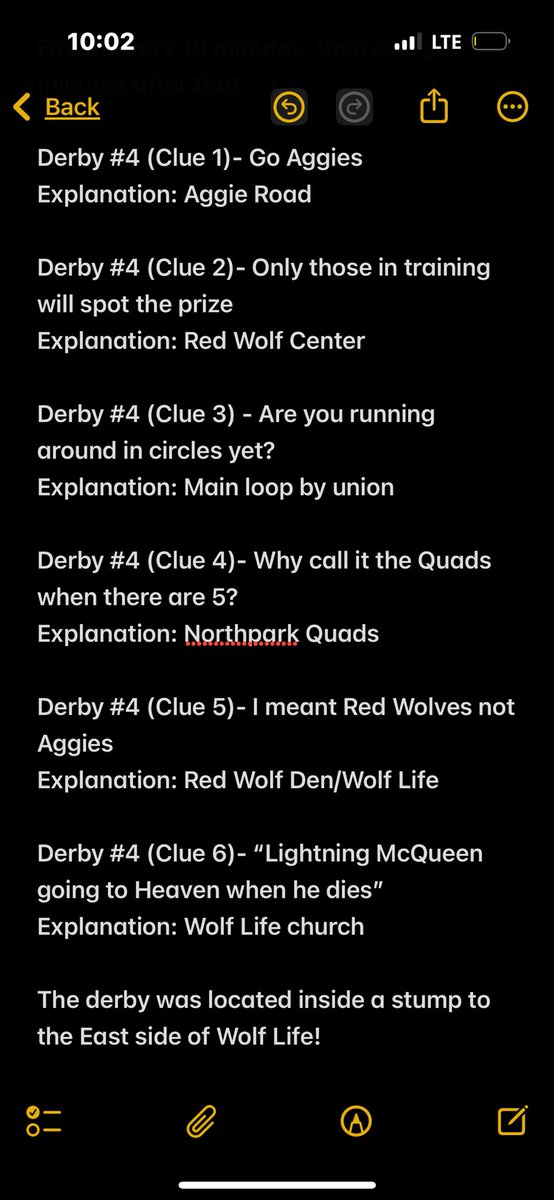 Explanation for clues from tonight. Till next year…