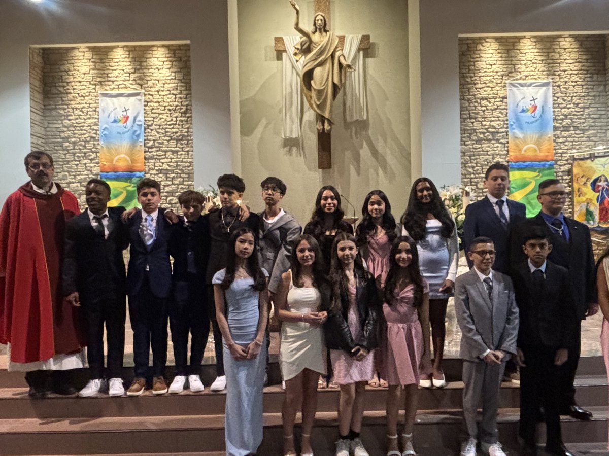 R. Gabil (@mrsgabil) on Twitter photo Congratulations to the Grade 7 Confirmandi who renewed their Baptismal promises through the Sacrament of Confirmation. May the Holy Spirit bless you always. <a href="/St_EVAN_Caledon/">St. Evan Catholic Elementary School</a> Congratulations to the Grade 7 Confirmandi who renewed their Baptismal promises through the Sacrament of Confirmation. May the Holy Spirit bless you always. <a href="/St_EVAN_Caledon/">St. Evan Catholic Elementary School</a>