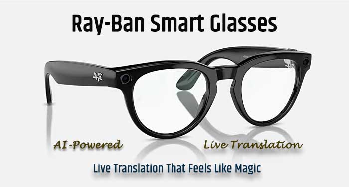 DigifactNow's tweet photo. Excited for the future of tech? The Ray-Ban Meta Smart Glasses are launching in India with AI-powered live translation and hands-free features!  Check it out: https://t.co/GPkJ9CcBxW
#raybanmeta #smartglasses #digifactnow https://t.co/zWRuLUmZRC