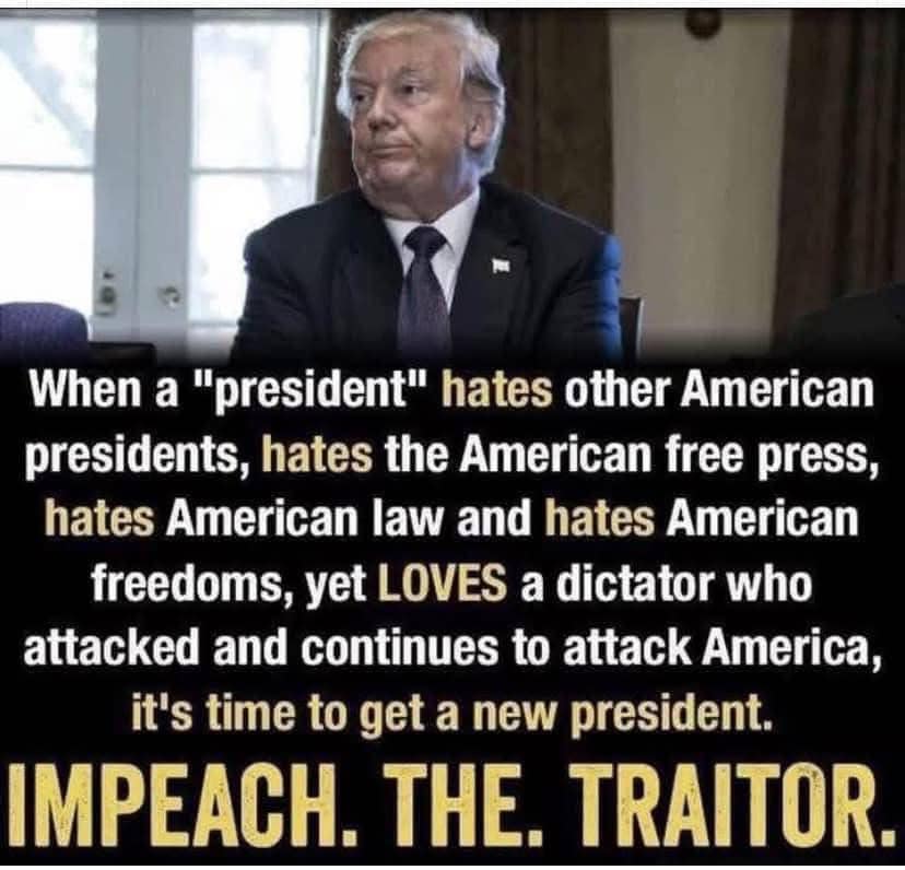 RogersTina10's tweet image. Pass it on! Trump is fucking unfit for office. 

IMPEACH THE TRAITOR #DemsUnited