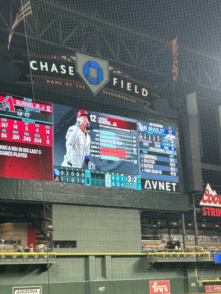 PainterHOF's tweet photo. They show savant pages at chase field lmao https://t.co/qHKr0b35wO