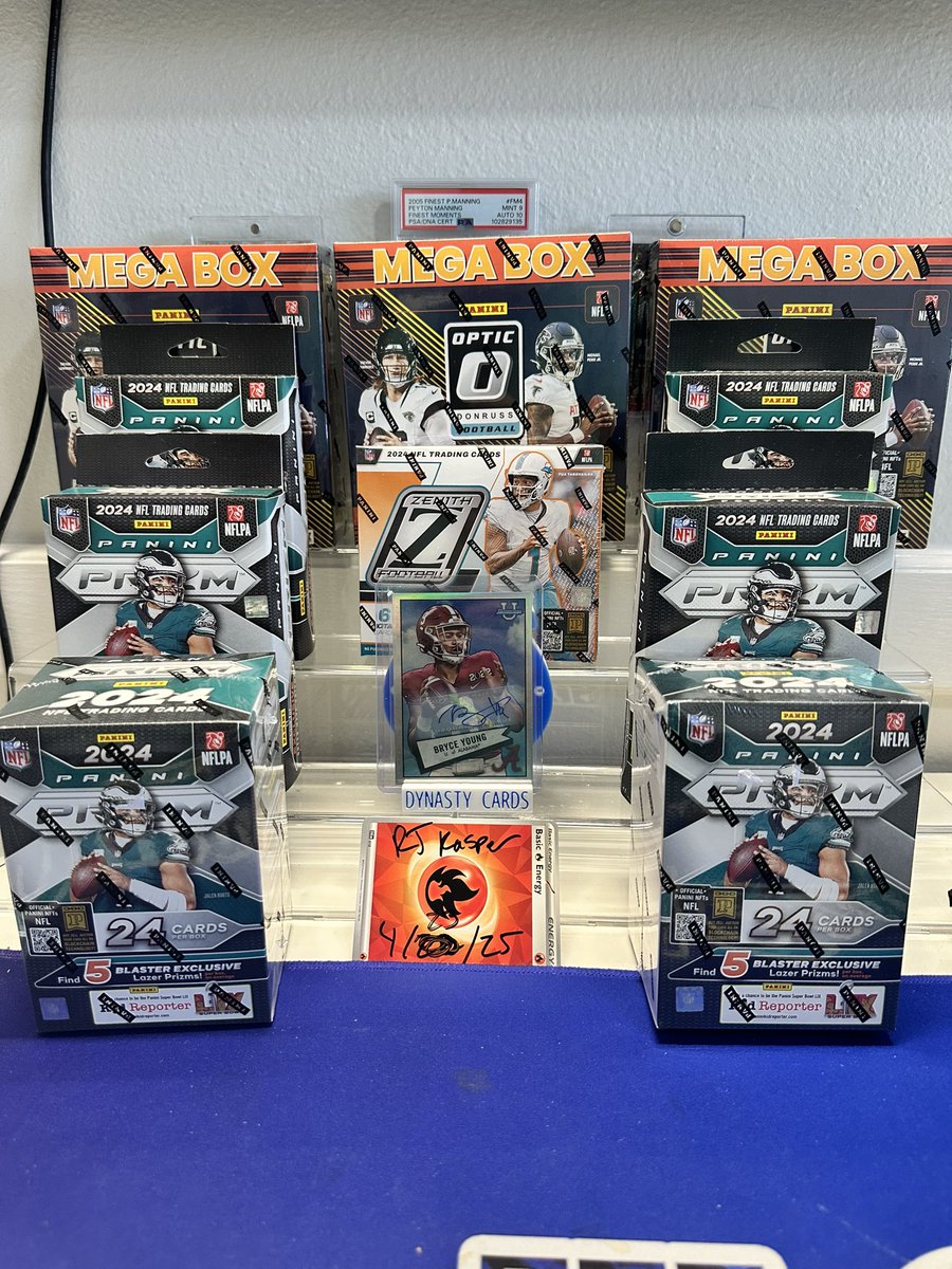 🏈🏈PRIZM DECA PICK YOUR TEAM🏈🏈
⚜️1x 2024 Zenith Hobby Box
⚜️3x 2024 Optic Mega Box
⚜️4x 2024 Prizm Hanger Box
⚜️2x 2024 Prizm Blaster Box

Bonus
Bryce Young auto randomed at end!

⏰ Will Run When Full and Paid

‼️Remaining Teams‼️

Arizona Cardinals  $35 
Atlanta Falcons  $70
