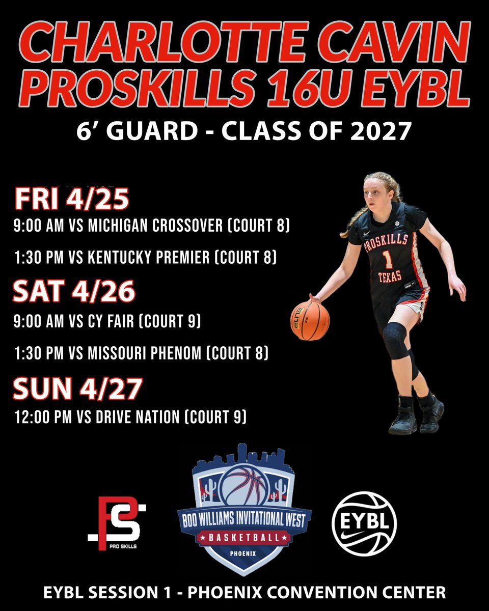 Looking forward to <a href="/NikeGirlsEYBL/">Nike Girls EYBL</a> Session 1 in Phoenix this weekend! 
<a href="/ProSkillsGBB/">ProSkills Girls Basketball</a>