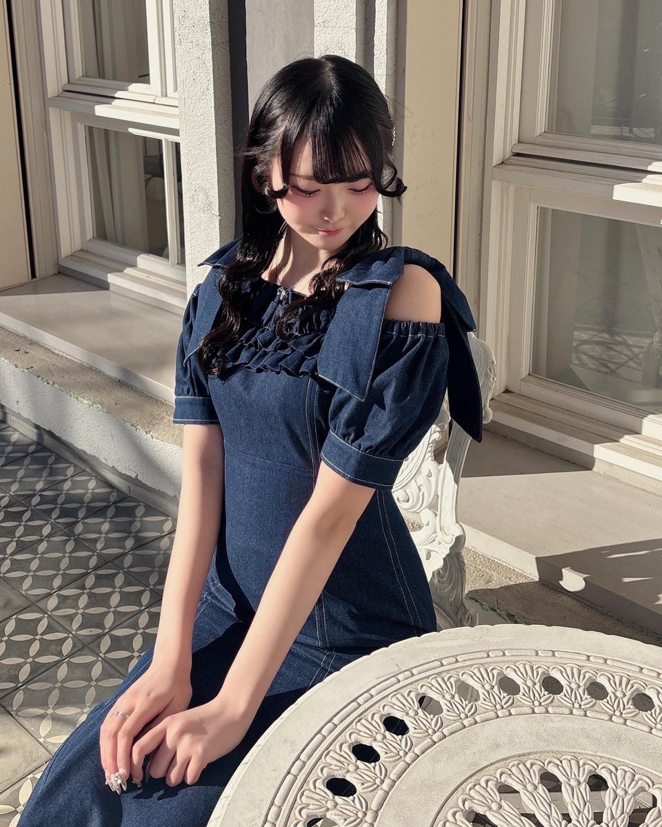 evelyn フリルリボンマーメイドop インディゴ 横浜店 #フリルリボンマーメイドOP color｜OW／indigo price｜¥11,800