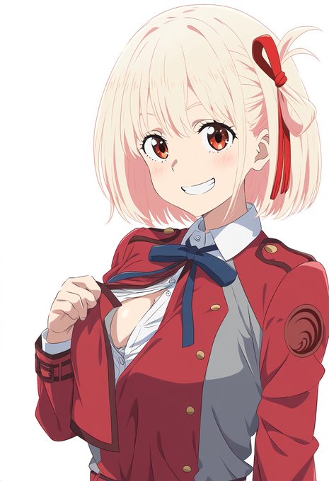 千束 「もおーそんなにも見たいのー?」 