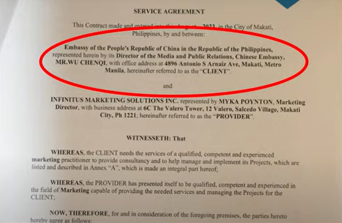 PhilstarNews's tweet photo. JUST IN: The Chinese Embassy in the Philippines allegedly contracted PR firm InfinitUs to hire local trolls to peddle fake news and hatred online.  

"Yung lumalabas sa Facebook ay hindi totoong tao, ito ay troll," Sen. Francis Tolentino said. | via @JPMangaluz https://t.co/zSpi3xtKQh