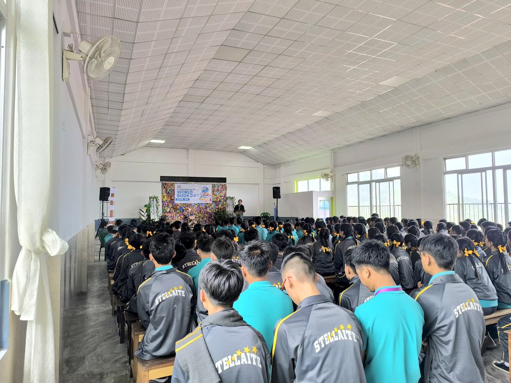 penthrill's tweet image. Celebrating #WorldBookDay with a talk by our author &amp;amp; publisher @RitaKrocha &amp;amp; a mini #PenThrill Book Fair at Stella Higher Secondary School Kohima on April 23.