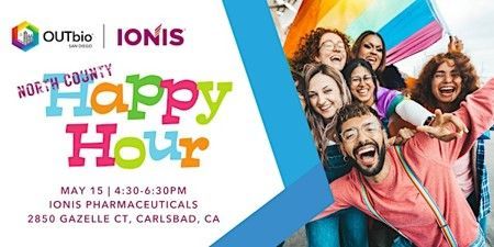 Join Happy hour at Ionis Pharmaceuticals in Carlsbad for an evening of connection and celebration. 

📍 Ionis Pharmaceuticals – Outdoor Courtyard
📅 Thursday, May 15
⏰ 4:30 - 6:30 PM
Register here: buff.ly/GCQ3dD5