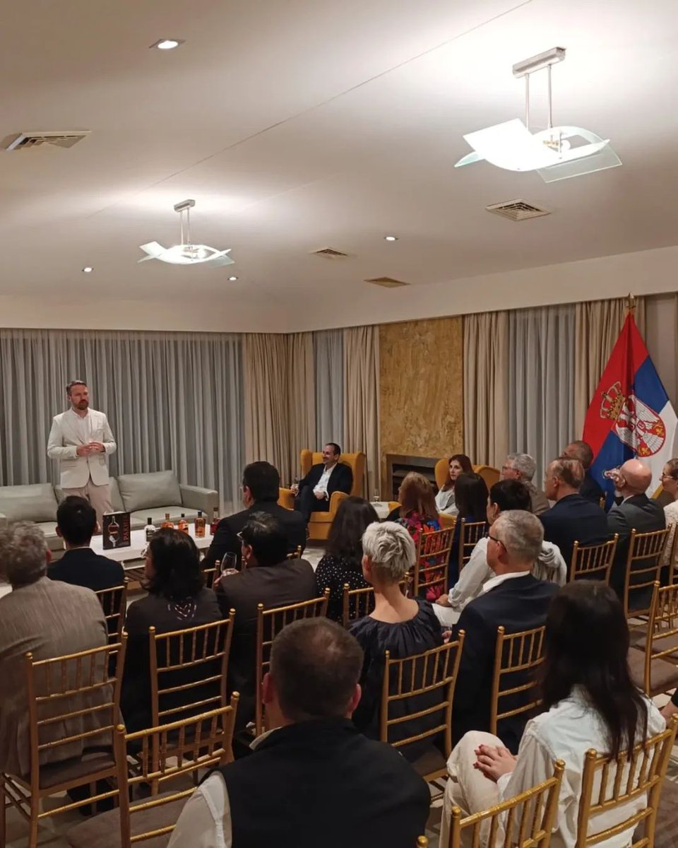 SRBinAustralia's tweet image. Very interesting and enjoyable evening at the Workshop on #Serbian rakija 🥃. With the competent guidance of Mr Zoran Radoman, co-author of the book "Rakija" and the blog "Ракија, углавном" (Rakija, mostly), our guests were able to learn something about 🇷🇸 cultural heritage and…