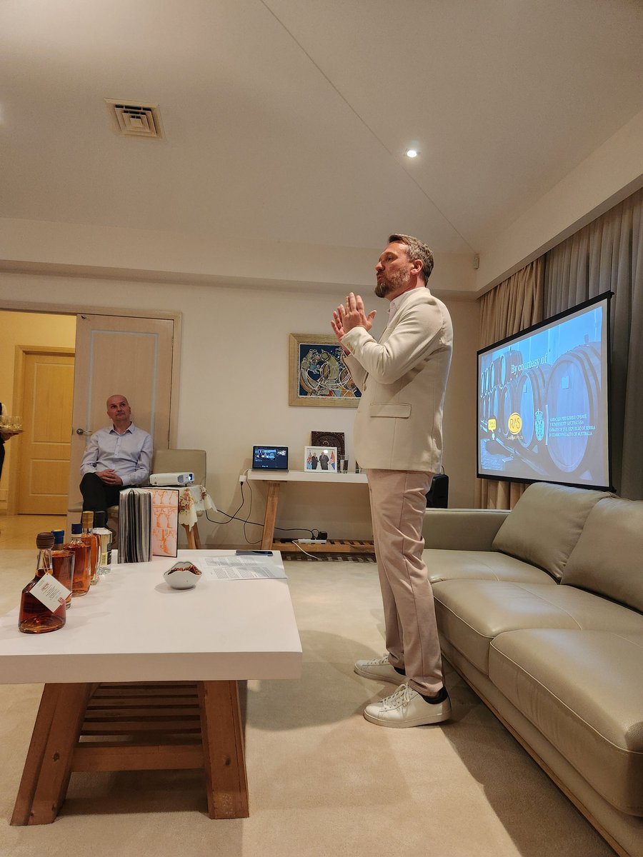 SRBinAustralia's tweet image. Very interesting and enjoyable evening at the Workshop on #Serbian rakija 🥃. With the competent guidance of Mr Zoran Radoman, co-author of the book "Rakija" and the blog "Ракија, углавном" (Rakija, mostly), our guests were able to learn something about 🇷🇸 cultural heritage and…