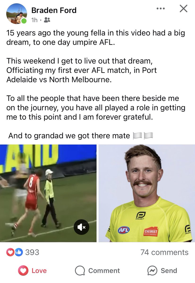 Go well big fella! <a href="/FOXFOOTY/">Fox Footy</a> <a href="/tomrehn9/">TomRehn9</a> Get this country lad under the spotlight! ❤️