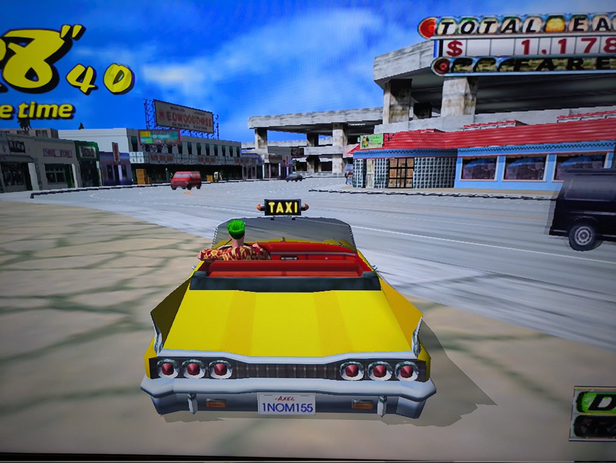 Ryohazuki1's tweet image. Sometimes you have to play crazy taxi high AF #RETROGAMING #highaf #gaming #dreamcast