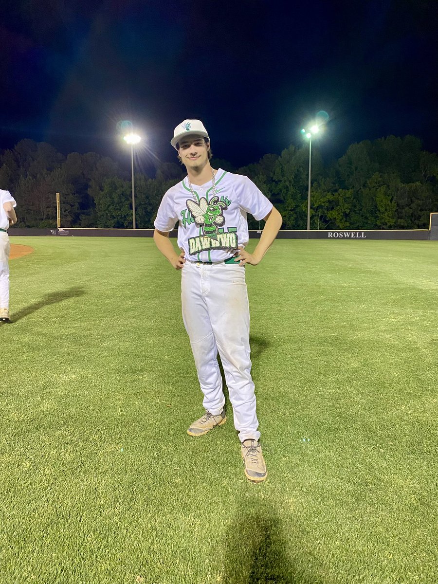 RoswellBaseball (@baseballroswell) on Twitter photo Tough Game 1. But good rebound for Game 2!!
Dawwwg of the game was David Altman🔥🔥. W, CG, 2H, 5Ks!!
Offense was led by <a href="/Grant9Cook/">Grant Cook</a> 3-3, RBI! Zamora had 2 hits. <a href="/VanceManenti/">Vance Manenti</a>, <a href="/_treysmith1/">Trey Smith</a> and <a href="/charlievogel21/">Charlie Vogel</a> had RBI hits! Tuggle also with a hit. Game 3 tomorrow, Go Hornets! Tough Game 1. But good rebound for Game 2!!
Dawwwg of the game was David Altman🔥🔥. W, CG, 2H, 5Ks!!
Offense was led by <a href="/Grant9Cook/">Grant Cook</a> 3-3, RBI! Zamora had 2 hits. <a href="/VanceManenti/">Vance Manenti</a>, <a href="/_treysmith1/">Trey Smith</a> and <a href="/charlievogel21/">Charlie Vogel</a> had RBI hits! Tuggle also with a hit. Game 3 tomorrow, Go Hornets!
