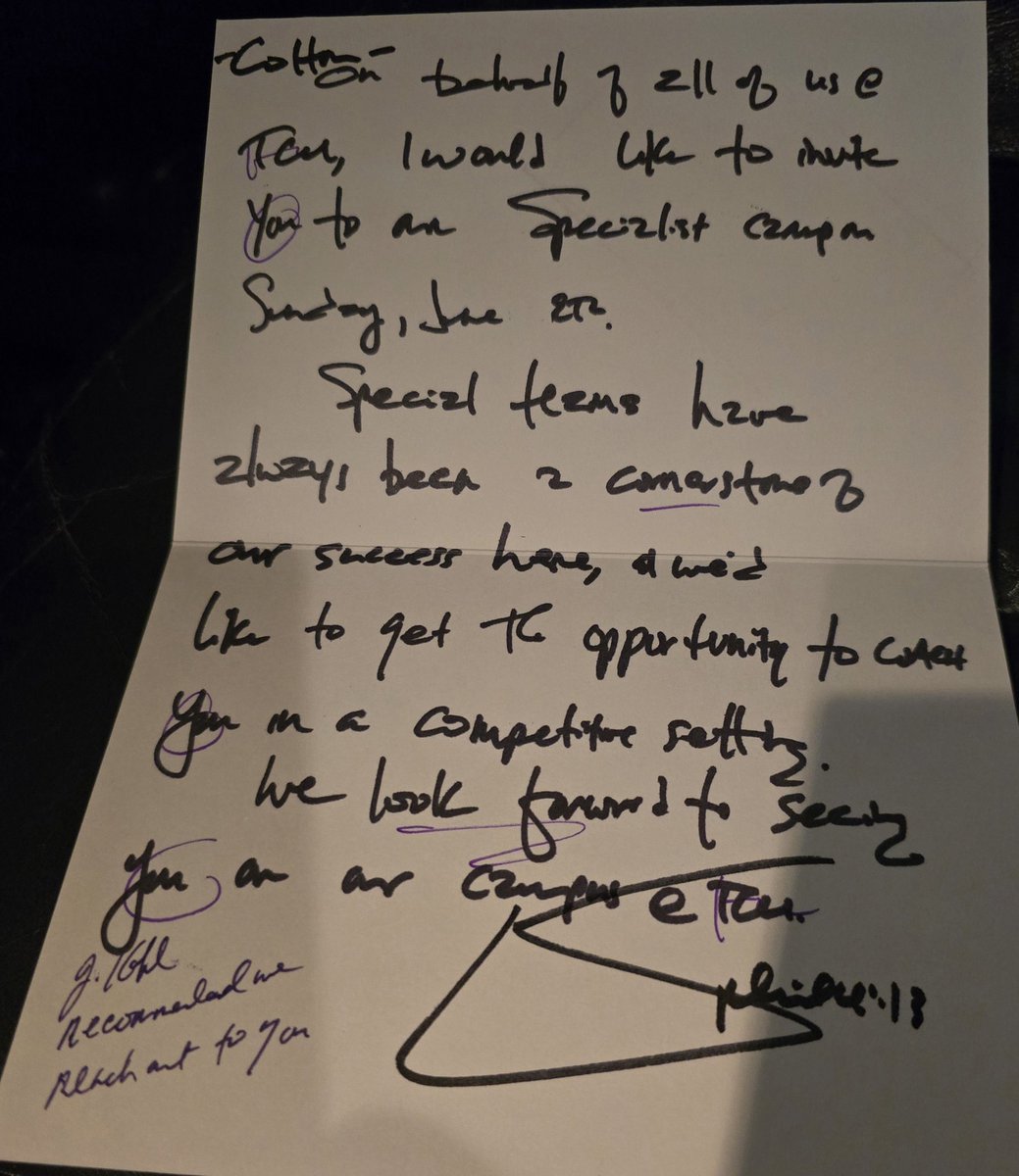 Colton Brown (@coltonbrown73) on Twitter photo Thank you <a href="/MTommerdahl/">Mark Tommerdahl</a> on the invite to camp. Going to try and make scheduling work to come down and Showcase my talent. Thank you <a href="/KohlsKicking/">Kohl's Kicking Camps</a> for sending the recommendation.
<a href="/Coach_Torres15/">Matt Torres</a>
<a href="/CPdogsfootball/">Crown Point Football</a>
<a href="/TCUFootball/">TCU Football</a> Thank you <a href="/MTommerdahl/">Mark Tommerdahl</a> on the invite to camp. Going to try and make scheduling work to come down and Showcase my talent. Thank you <a href="/KohlsKicking/">Kohl's Kicking Camps</a> for sending the recommendation.
<a href="/Coach_Torres15/">Matt Torres</a>
<a href="/CPdogsfootball/">Crown Point Football</a>
<a href="/TCUFootball/">TCU Football</a>