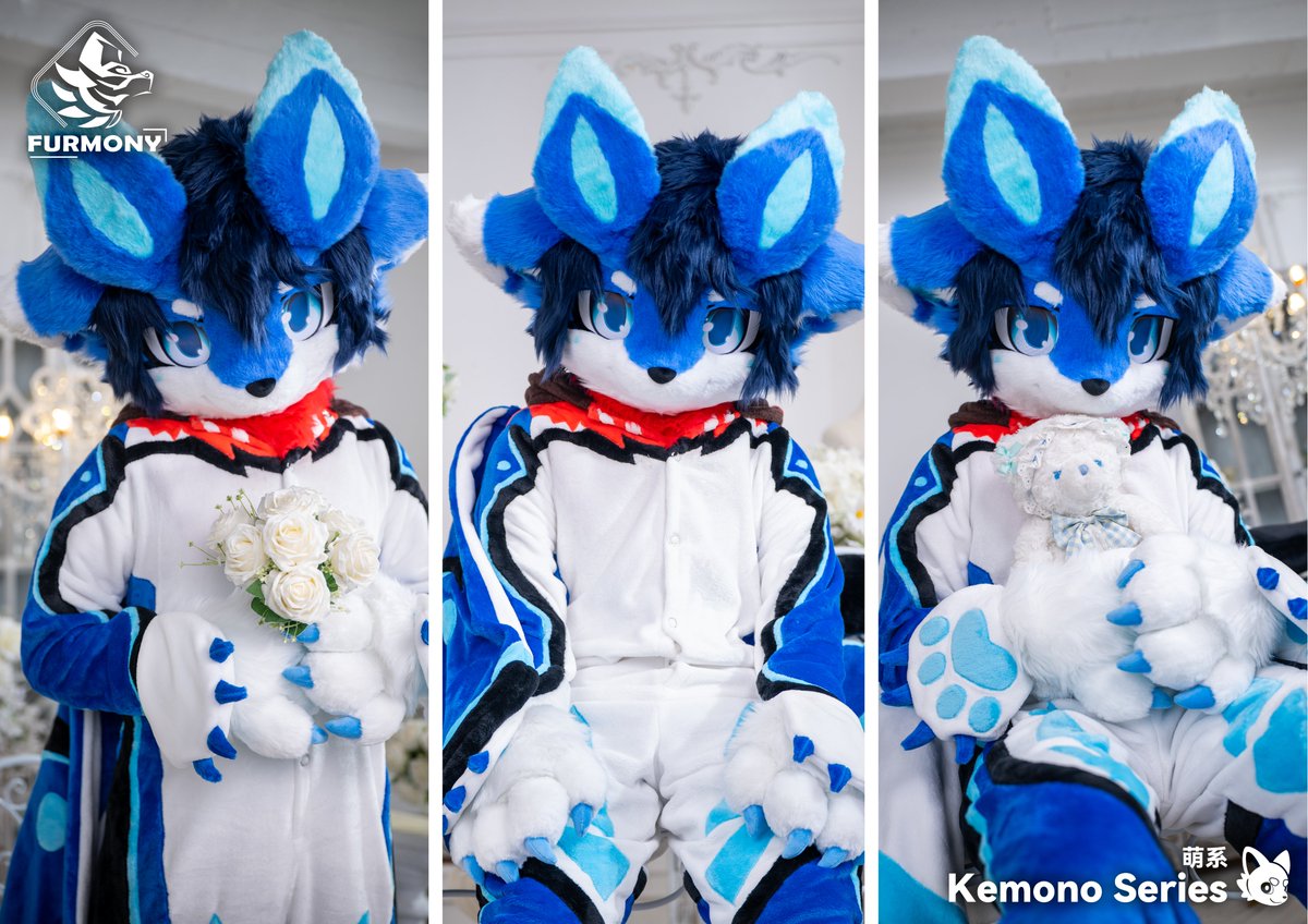 「New Commission Finished」

"He climbed the cliffs of Colliere, begging the sea winds for the secrets of flight. Now those wings tremble softly among the waves." 

Thanks for the trust from <a href="/furry_meteor/">流星</a>     

#furmony #furry #fursuit #鸿萌造物