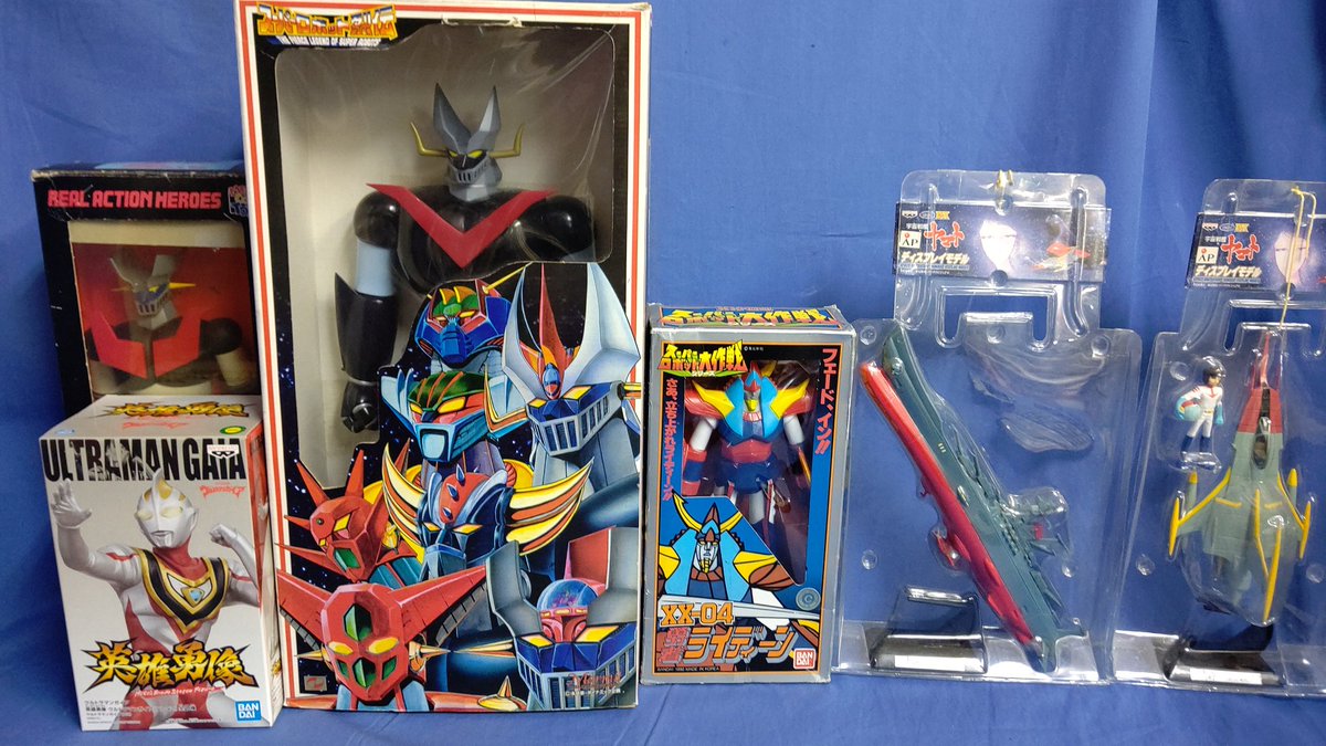 買取情報
ロボット系など色々お売り頂きました！
#マジンガーZ
#宇宙戦艦ヤマト
#ライディーン
#おもちゃ買取