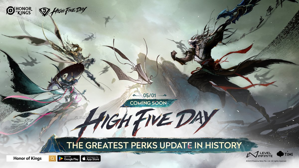 S10 Season: Warriors'call ✨ 
THE GREATEST PERKS UPDATE IN HISToRY is arriving!

🔥 ​​Yes, the woman you’ve all been asking about—SHE’S HERE!​​
💥 Martial Mural series skins are coming soon!

#HonorofKings #HOK #NewSkin #MartialMural #NewSeason #WarriorsCall