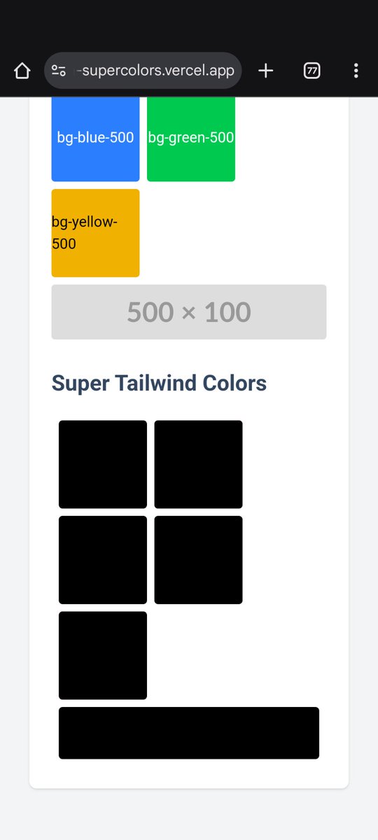 samUba's tweet photo. @samdenty @threejs This is how it looks on Chrome in Android (Pixel 6).
I tested it yesterday and there colors where at least showing. https://t.co/MlIGJBT12C