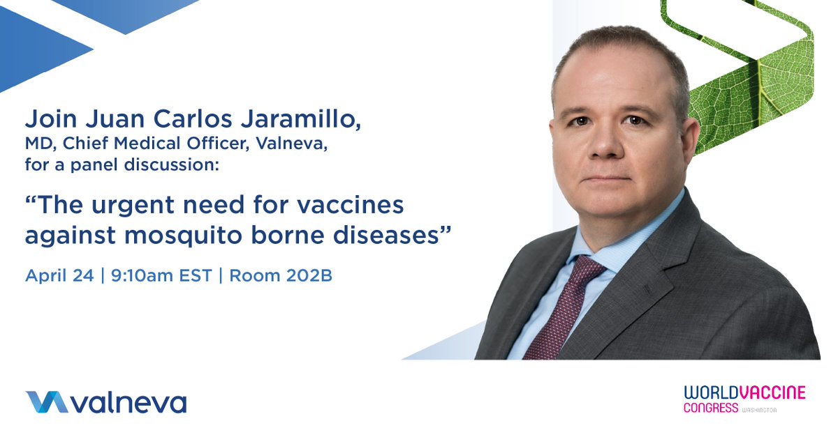 It’s the last day of the World Vaccine Congress. 

Don’t miss our Chief Medical Officer, Juan Carlos Jaramillo’s panel discussion addressing the importance of vaccines against mosquito borne diseases.  

You can also visit us at booth #424 to learn more about our work! 

#WVCUSA