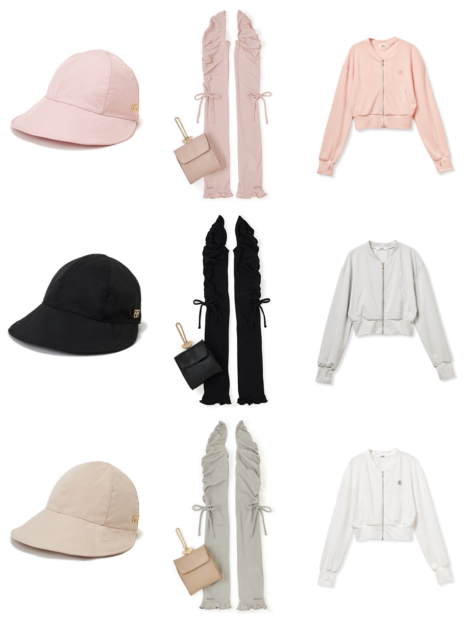 SNIDEL ポーチチャーム付きUVカットアームカバー snidel ポーチ