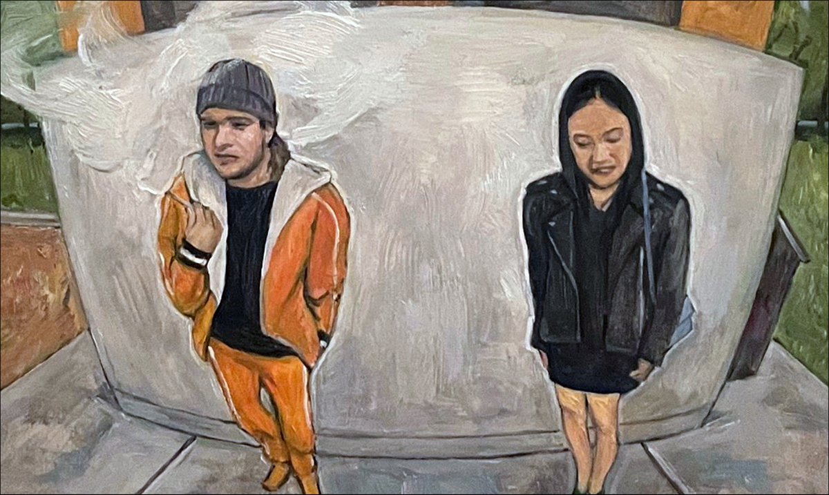 mephistoape's tweet image. Illustrations(oil on paper) in the script of my original stage play "Then I Heard the Sound of Waves".
自作、舞台劇「そして波の音が聞こえた」脚本内のイラストレーション(紙に油彩)の一つ。
mephistoape.com/sound-of-waves
#playscript #illustrationart