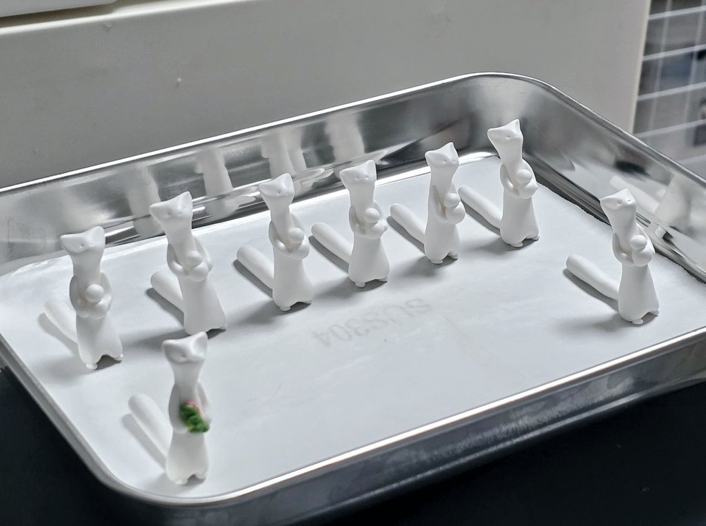 목도리를 기다리는 점토 족제비들