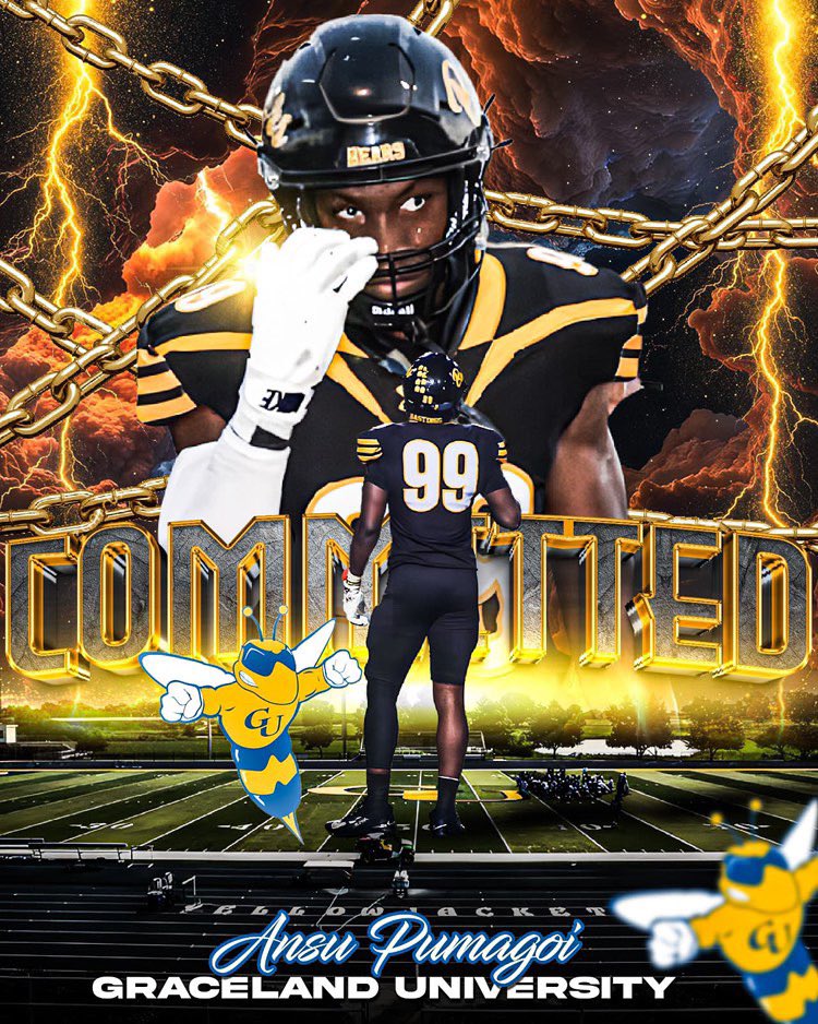 100000000% COMMITTED 
<a href="/GracelandFB/">Graceland Football</a> <a href="/AliefHastingsFB/">Hastings Football</a>