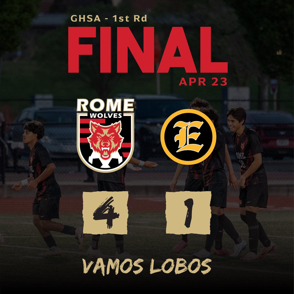 Late night dub, but better late than never. 

Emerson Lom ⚽️⚽️⚽️
Jesus Tapia ⚽️

Vamos Lobos!

🔴 ⚫️🐺

#romewolves #likeawolf #romehs #wolves #romega  #hssoccer  #soccer #futbol #GHSA #playoffs
