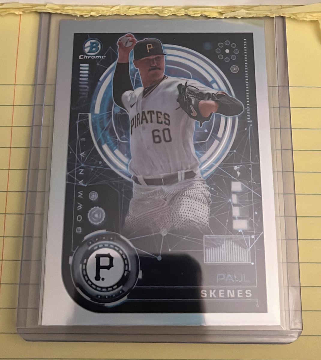 FromParksPast's tweet photo. Paul Skenes // 2024 Bowman AI @Topps
#FromParksPast #Oldtimeball
About $5 Ungraded
Cool looking card or AI generated trash? Feel like this has been a common theme with Panani Football variations this year. @CardPurchaser @HobbyRecap @SCCTradingCards @SportsCardInv 💰⚾️ https://t.co/B1vvZgw3Sd