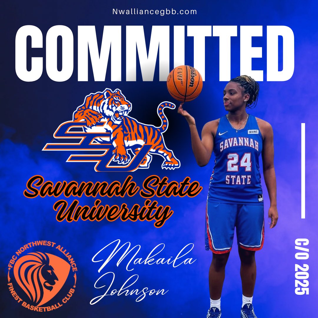 Congratulations to Makaila Johnson on her commitment to Savannah State University. The Seattle Academy standout is going to do big things on and off the floor at SSU. Dreams to reality 🩷

#FBCNWAlliance #FBCStrong #FBCWestCoast