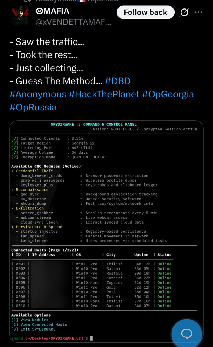 Anonymous tweet media