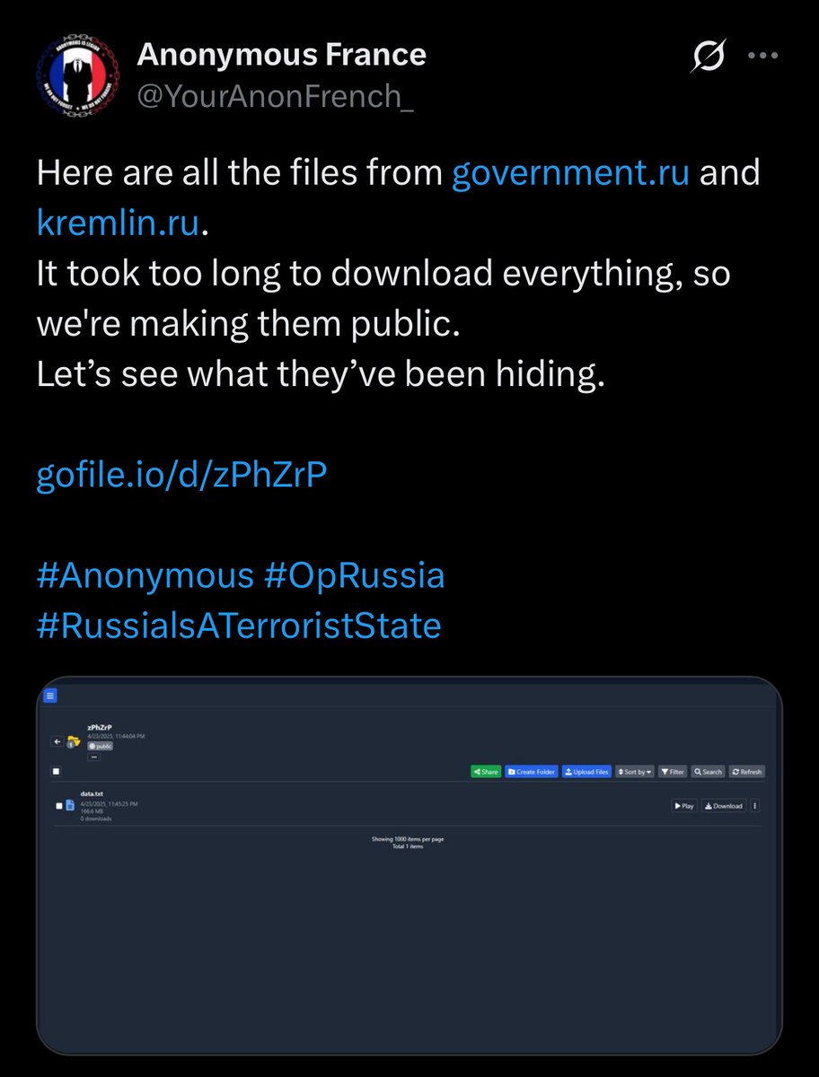 Anonymous tweet media