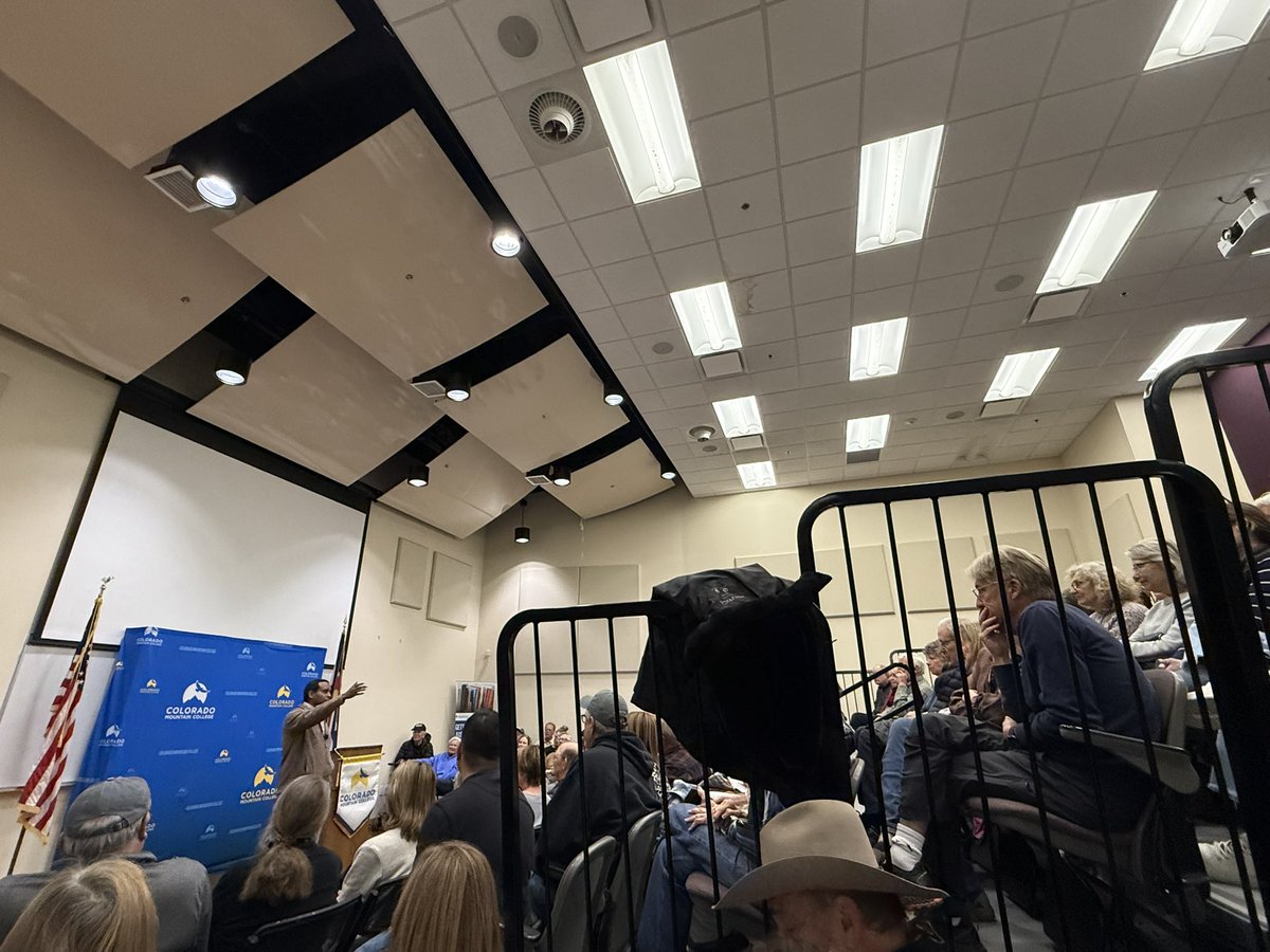 Packed Town Hall with <a href="/RepJoeNeguse/">Rep. Joe Neguse</a> tonight in Edwards. Thank you for listening to <a href="/Habitat_org/">Habitat for Humanity</a>’s concerns about the loss of the AmeriCorps NCCC program that has been so critical to our ability to double our home building capacity. <a href="/HabitatVoices/">Habitat Voices in Action</a>