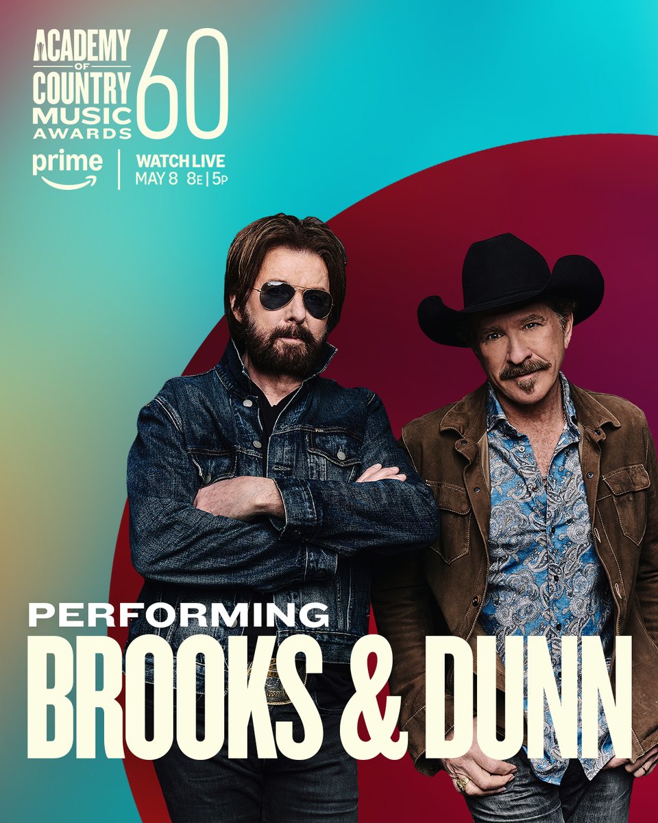ACM Awards (@acmawards) on Twitter photo ACM Duo of the Year nominees <a href="/BrooksAndDunn/">Brooks & Dunn</a> are saddling up for an EPIC #ACMawards performance 🔥
Watch them do what they do best on the #ACM60 stage → LIVE on <a href="/PrimeVideo/">Prime Video</a> May 8 at 8e|5p 🎶 ACM Duo of the Year nominees <a href="/BrooksAndDunn/">Brooks & Dunn</a> are saddling up for an EPIC #ACMawards performance 🔥
Watch them do what they do best on the #ACM60 stage → LIVE on <a href="/PrimeVideo/">Prime Video</a> May 8 at 8e|5p 🎶