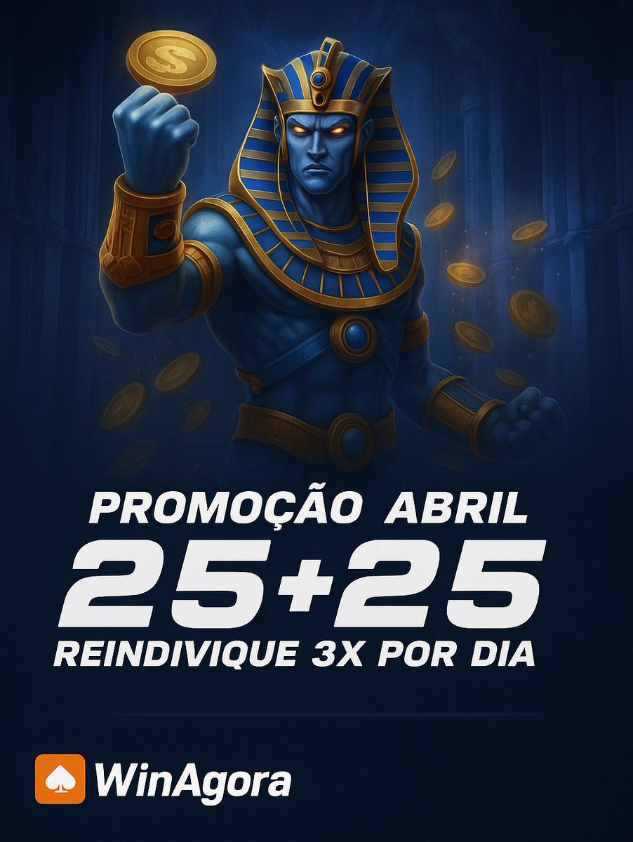 Bônus de abril liberado! Porque o mês pode até ser curto, mas os benefícios são grandes 😎

#Winagora #GirosGrátis #Emoção  #WinagoraOfficial #Adrenalina #SuperGanha #MegaGanha #SlotOnline #CassinoOnline #MegaGanha #Variadade  #Jackpot #JOgoOnline #JogoBrasil #BônusDeBoasVindas